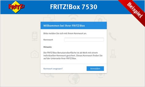 fritzbox login 7530